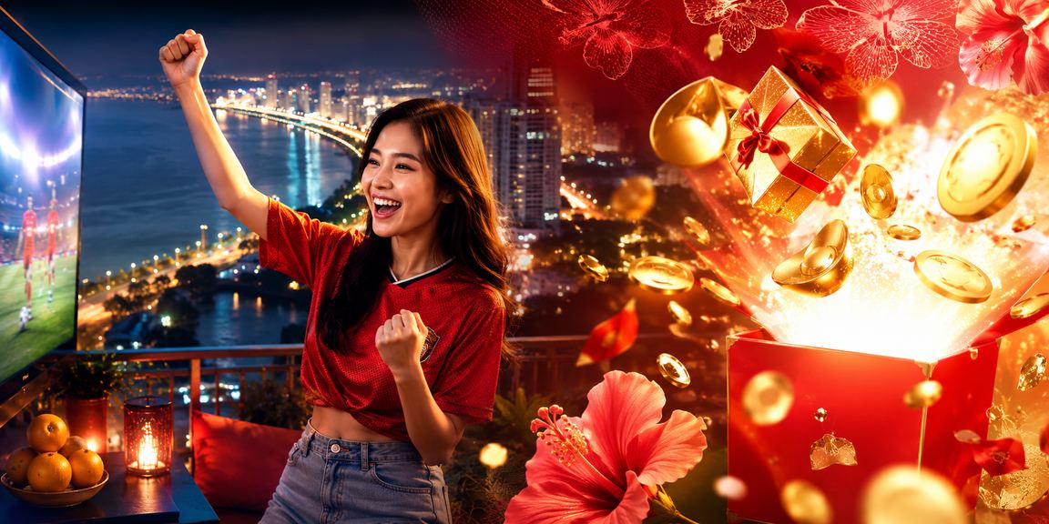 Pengguna Malaysia menyemak odds perlawanan melalui telefon di Pulau Pinang